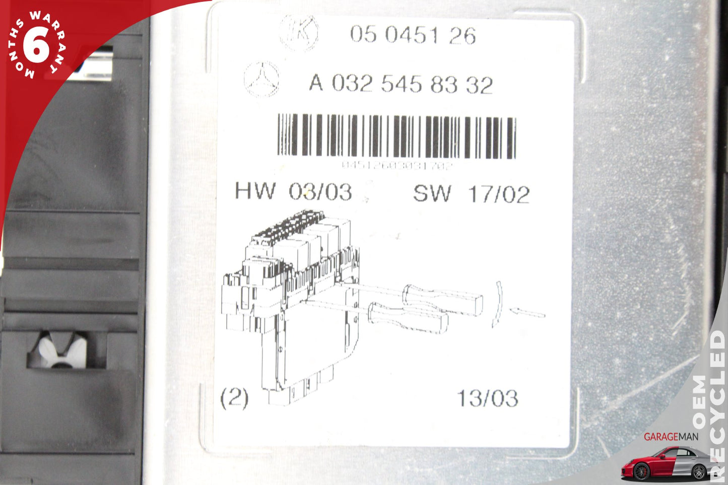 2000-2006 Mercedes W220 S55 AMG Front Right Side SAM Relay Fuse Box Module OEM