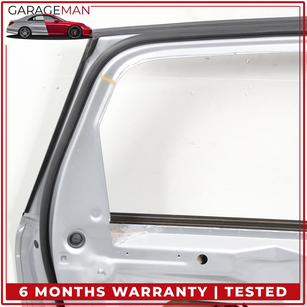 2017-2019 Audi Q7 Rear Left Driver Side Door Shell Florett Silver Metallic OEM