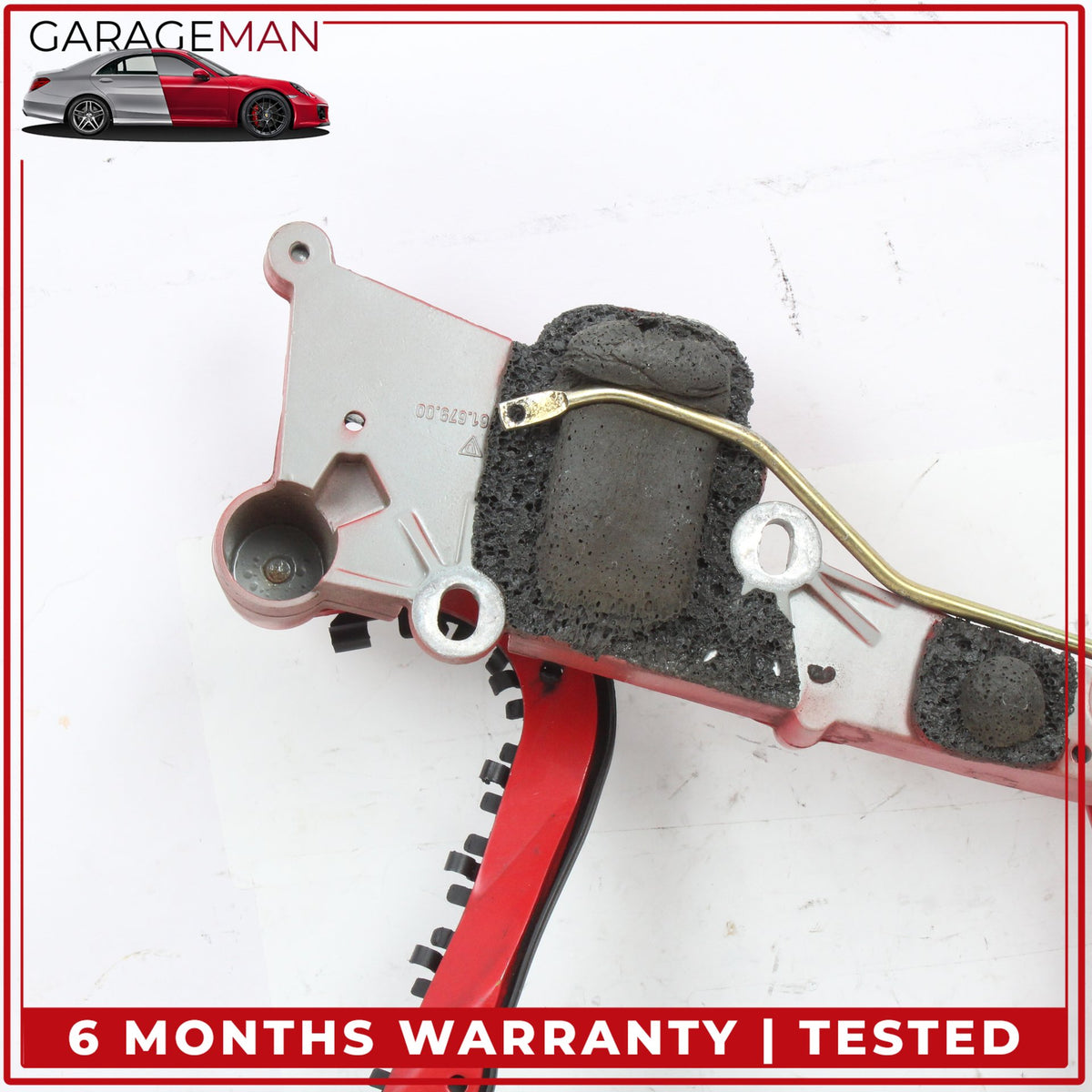 1999-2012 Porsche 911 Left and Right Convertible Top Cover Red Hinge Set OEM