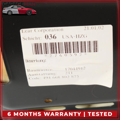 2001-2004 Mercedes R170 SLK230 SLK320 Front Left Lower Bottom Seat Cushion OEM