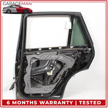 2007-2013 BMW X5 E70 Rear Right Side Door Shell Black w/ Window Regulator OEM