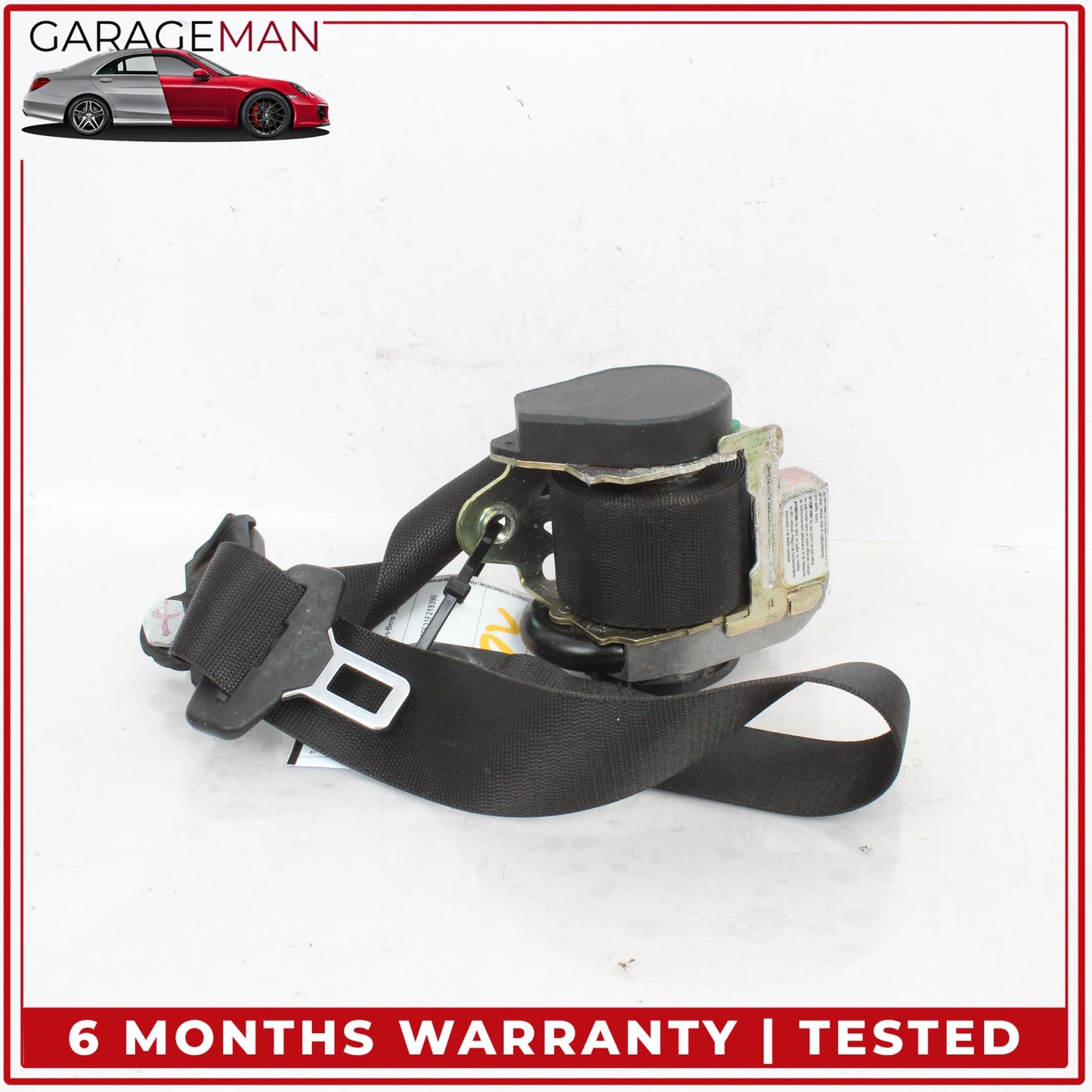 1999-2004 Mercedes R170 SLK320 Front Left Side Seat Belt Black 1708600985 OEM