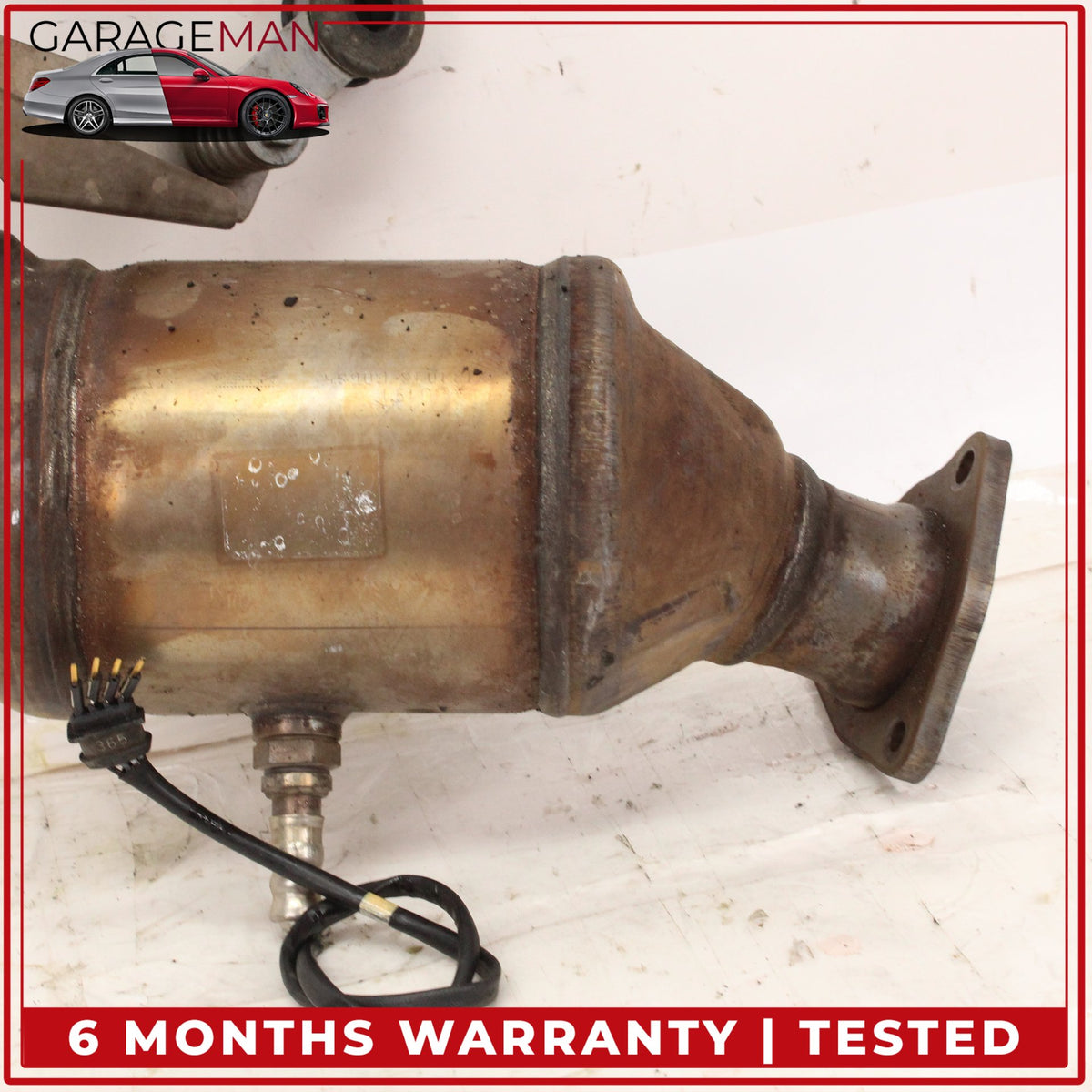 2012-2015 Audi A6 A7 3.0L V6 Engine Left Side Exhaust Downpipe 4G0254202M OEM