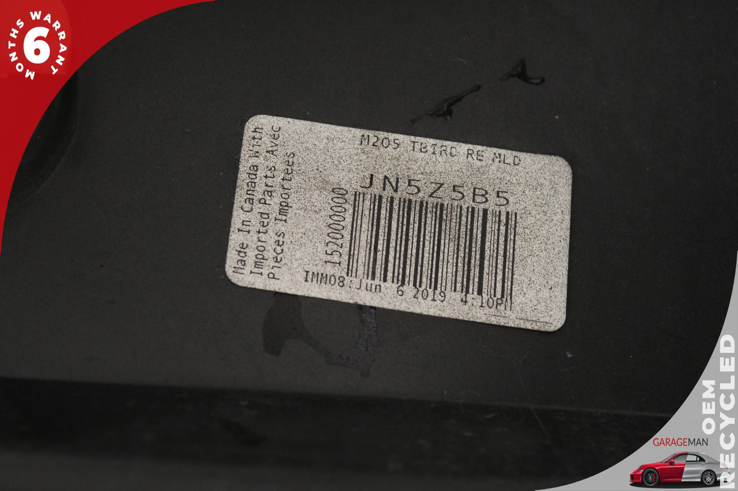 2002-2005 Ford Thunderbird Rear Bumper Cover Black 1W6Z17K835BAA OEM