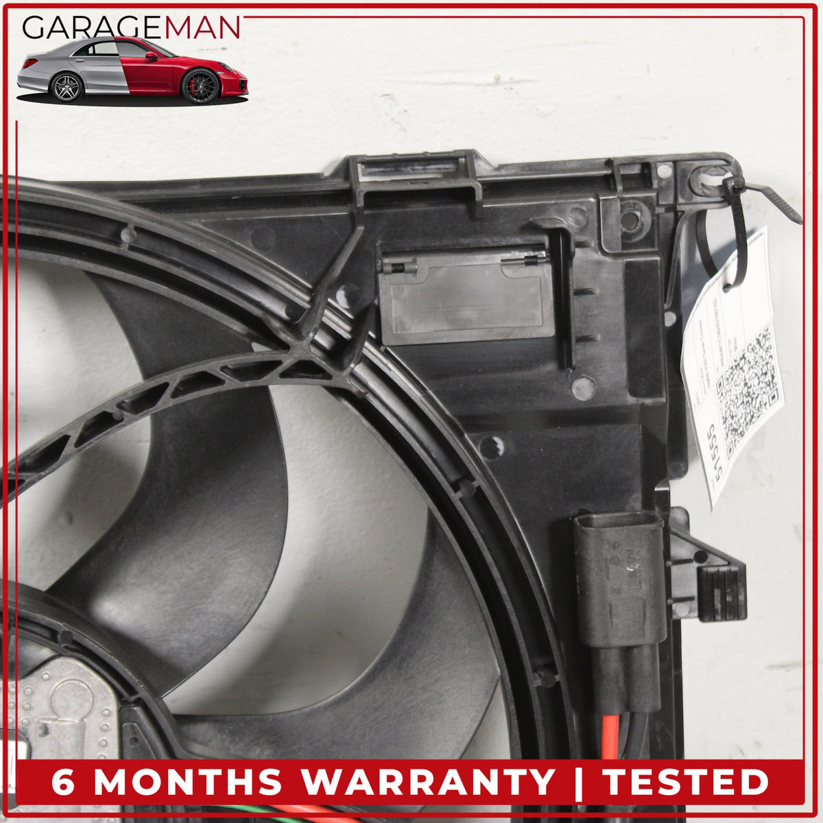 2015-2020 BMW 430i Gran Coupe Engine Radiator Cooling Fan Motor w/ Shroud 7555619 OEM