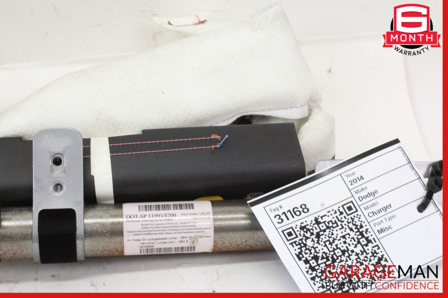 2011-2014 Dodge Charger LD Sedan Left Side Roof Curtain Air Bag OEM