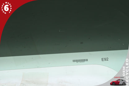 2007-2013 BMW 335is Coupe Front Right Passenger Side Door Window Glass OEM