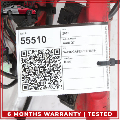 2014-2015 Audi Q7 3.0L V6 Engine Motor Wire Wiring Harness 4L0971610DE OEM