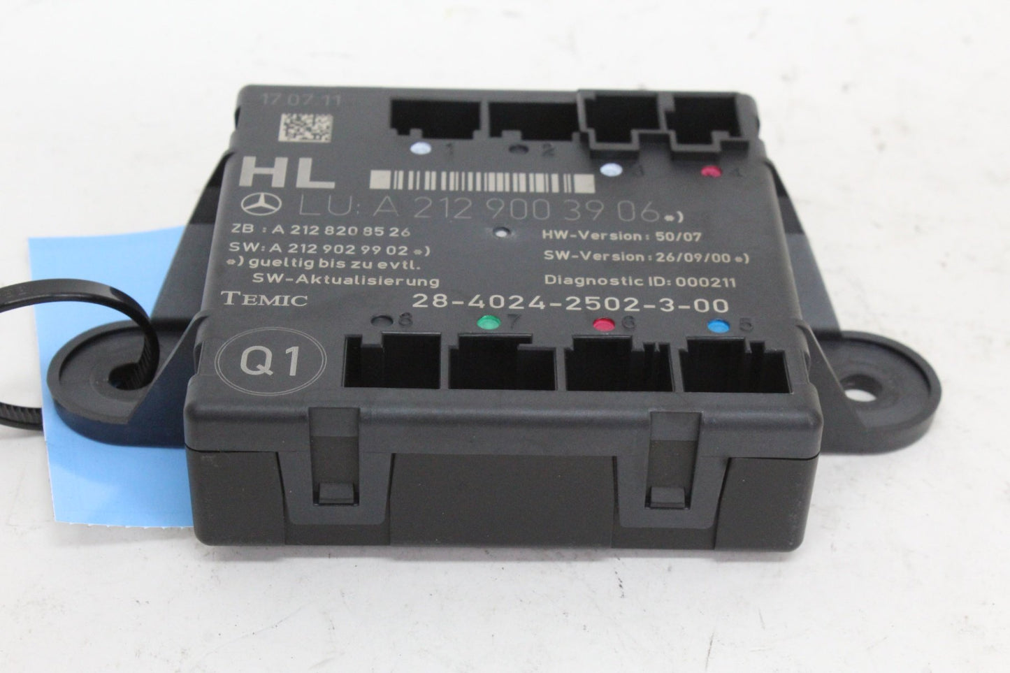 2008-2014 Mercedes C250 CDI W204 Left Rear Door Control Module 2129003906