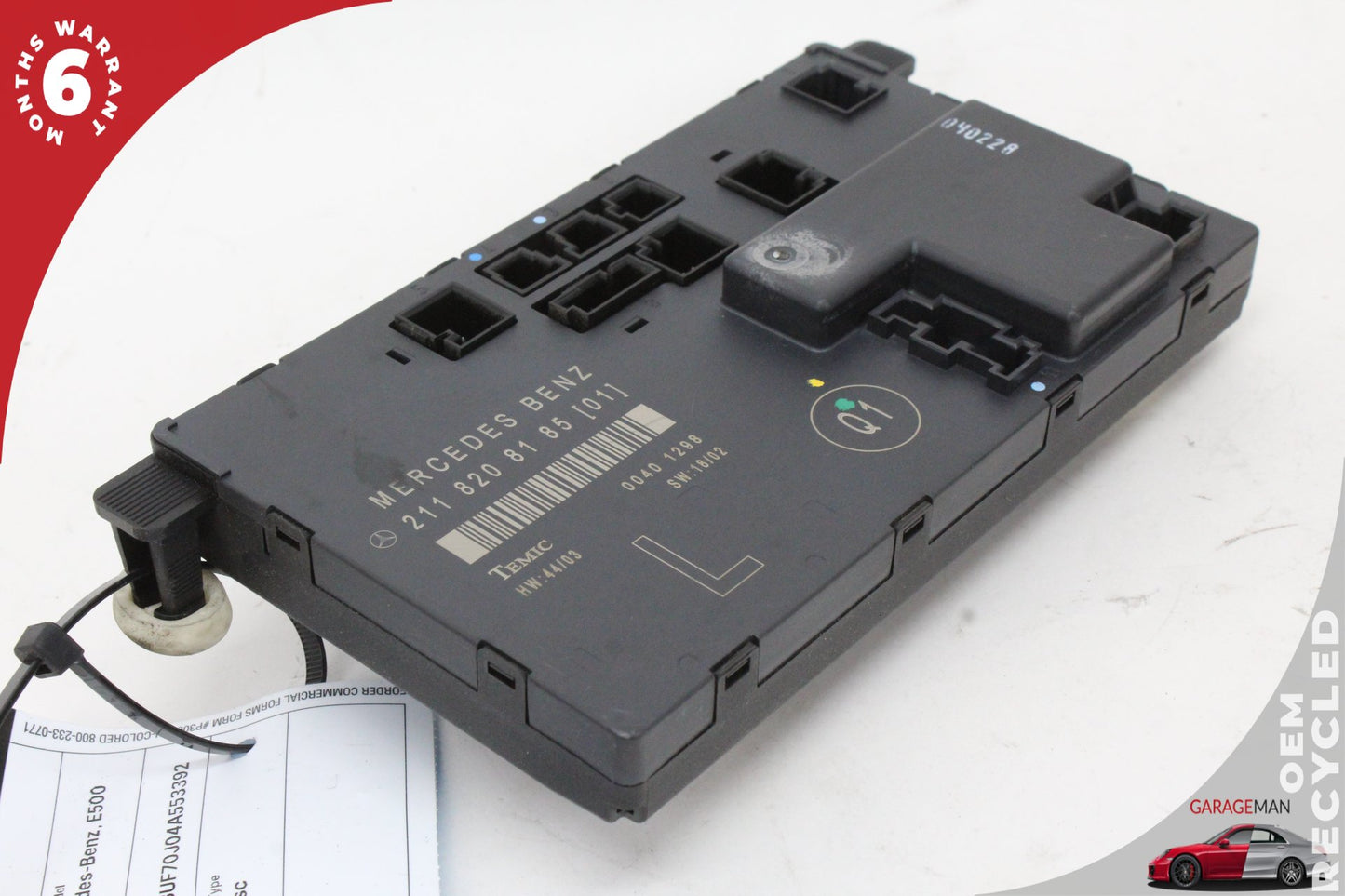 2003-2009 Mercedes W211 E500 Front Left Side Door Control Module 2118208185 OEM