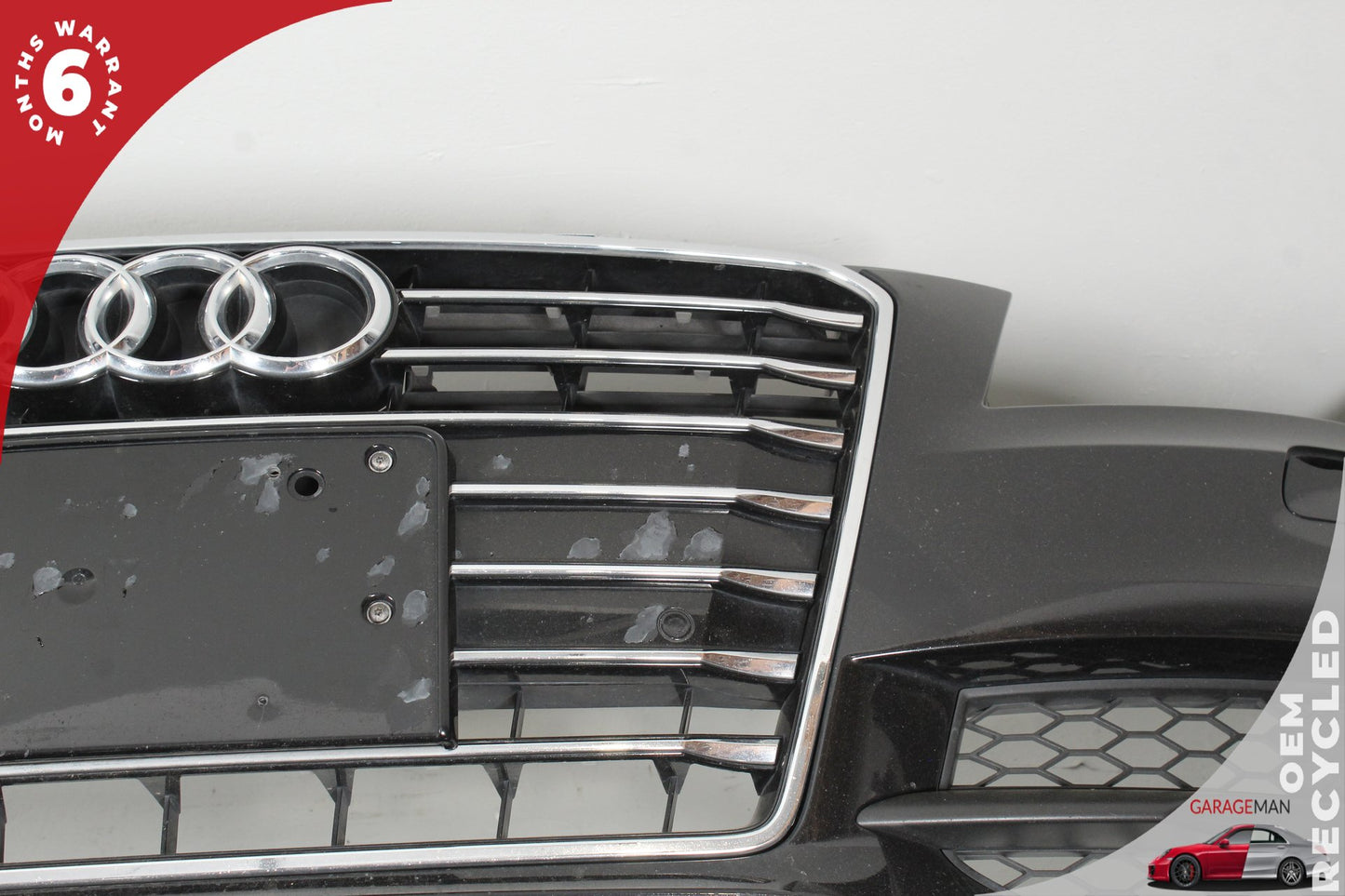 2012-2015 Audi A7 4G Sedan Front Bumper Cover 4G8807065AH Phantom Black Pearl OEM