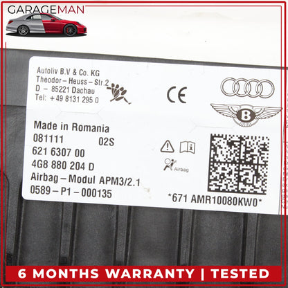 2012-2018 Audi A7 Front Right Side Dashboard Airbag Air Bag 4G8880204D OEM