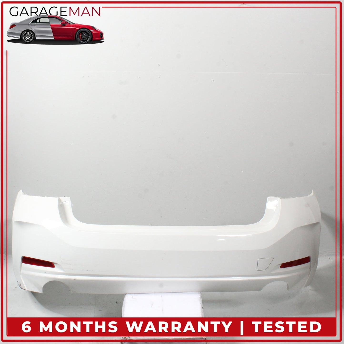 2019-2025 BMW 330i M340i Rear Bumper Cover Assembly White 51125A69624 OEM