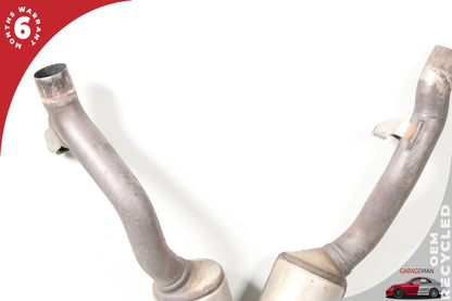 2011-2014 Porsche Cayenne 958 S Hybrid SUV Front & Rear Exhaust Downpipe Set OEM