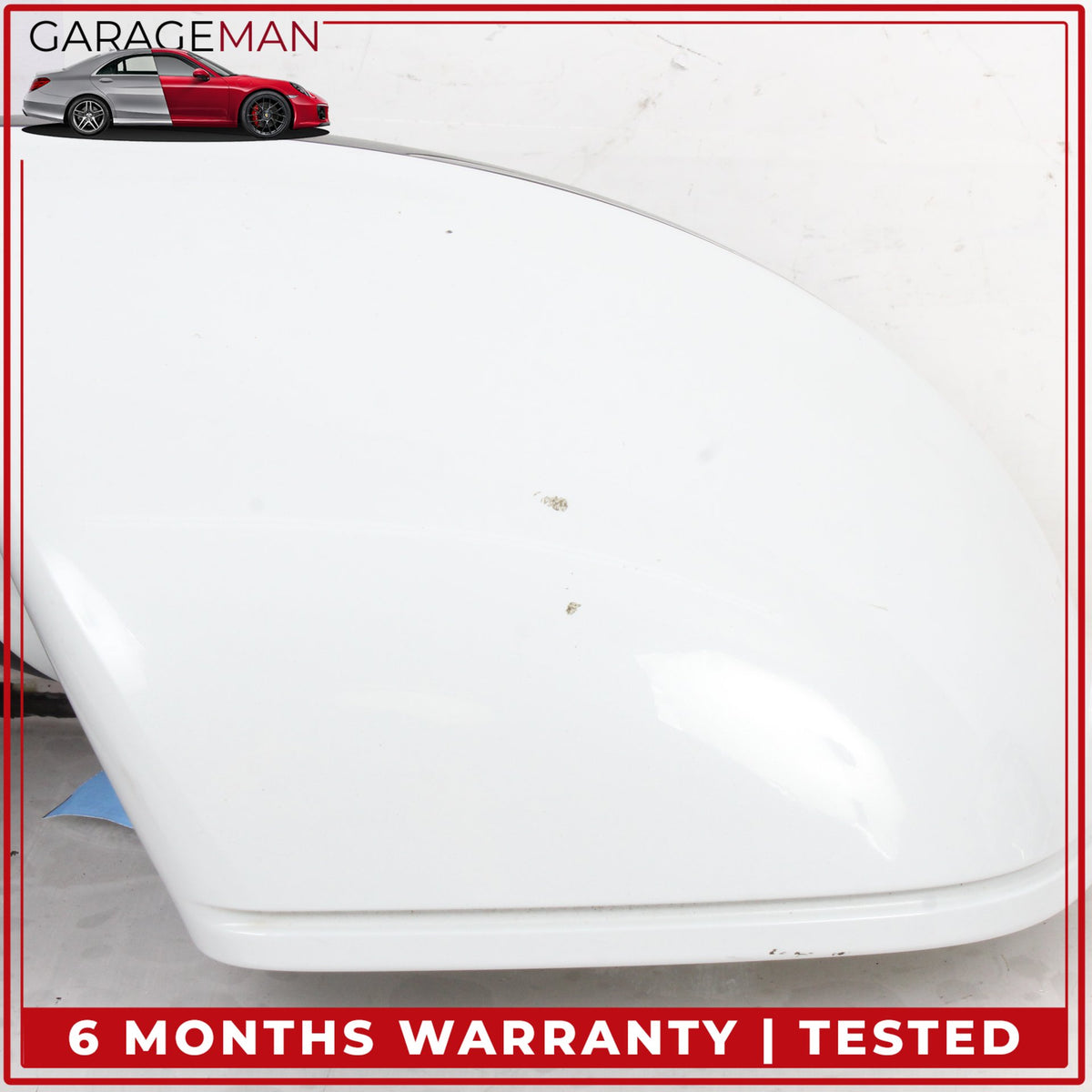 2010-2015 Audi Q7 Right Door Heated Rear View Mirror w/ Blind Spot White OEM
