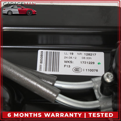 2013-2019 BMW 650i F06 Sedan Sunroof Track Rail Frame 7292430 OEM