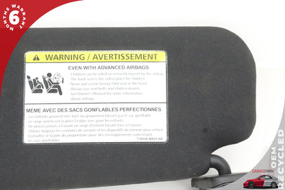 2016-2020 Jaguar XF X260 Front Right Side Sun Visor Black 4U5A00014AB OEM