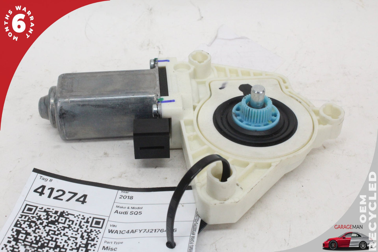 2018-2025 Audi SQ5 Q5 Rear Left Driver Side Window Regulator Motor 80A959812 OEM