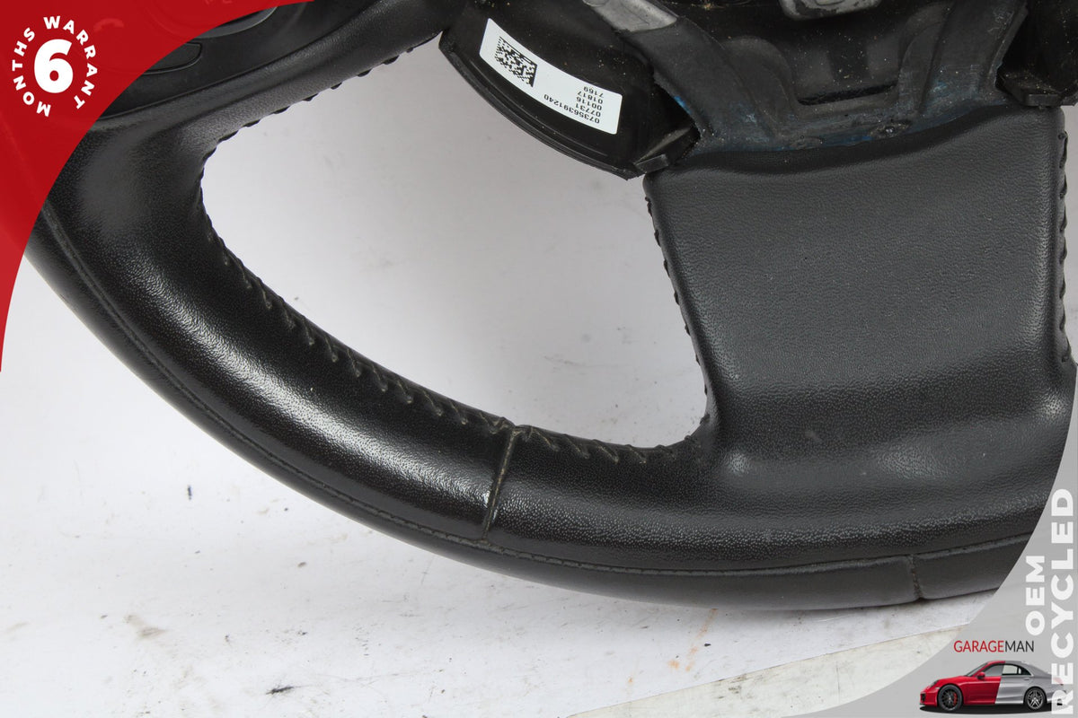 2014-2017 Fiat 500L Front Left Driver Side Leather Steering Wheel Black OEM
