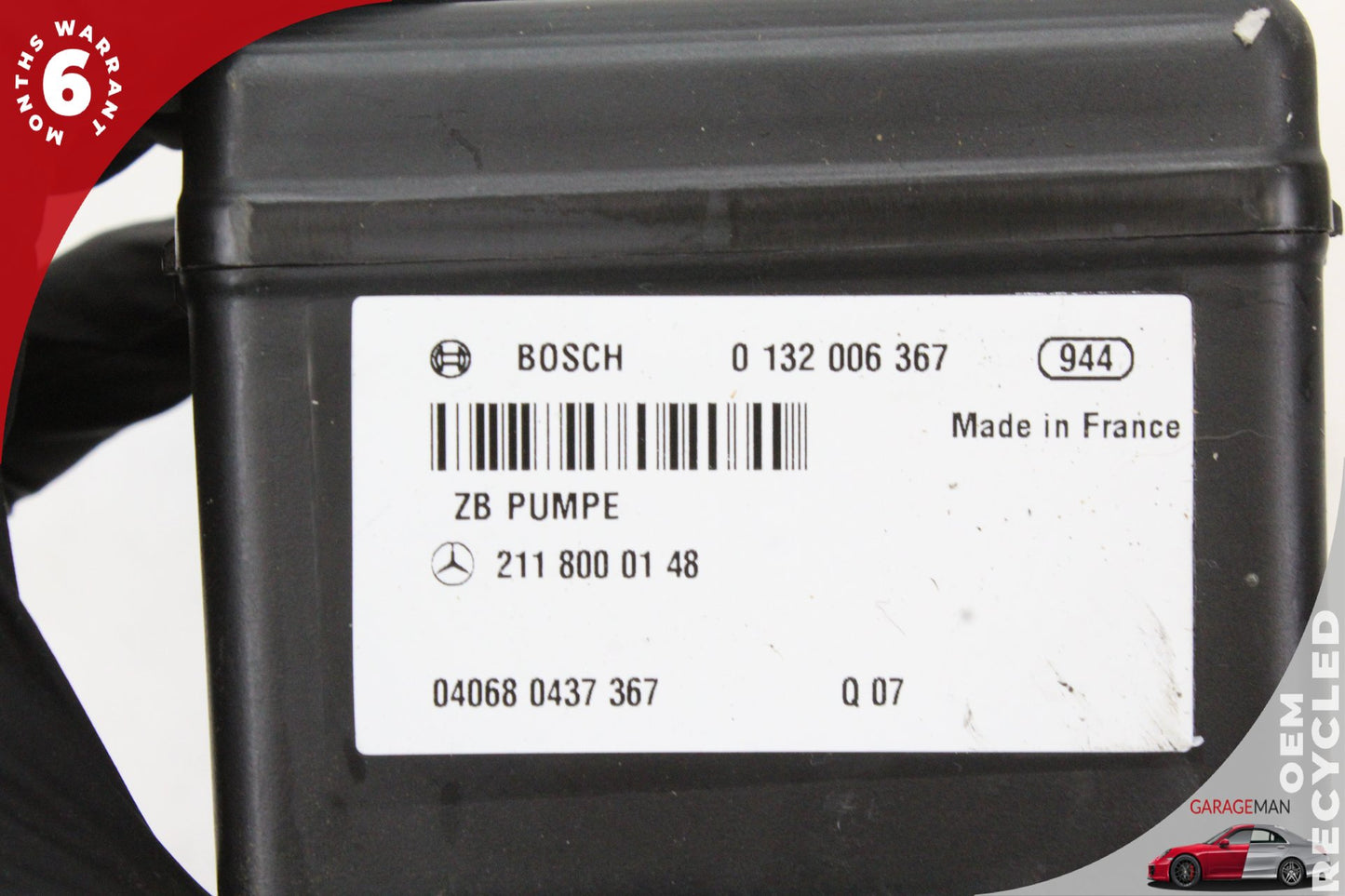 2003-2011 Mercedes W211 E500 Dynamic Seat Seats Vacuum Pump 2118000148 OEM