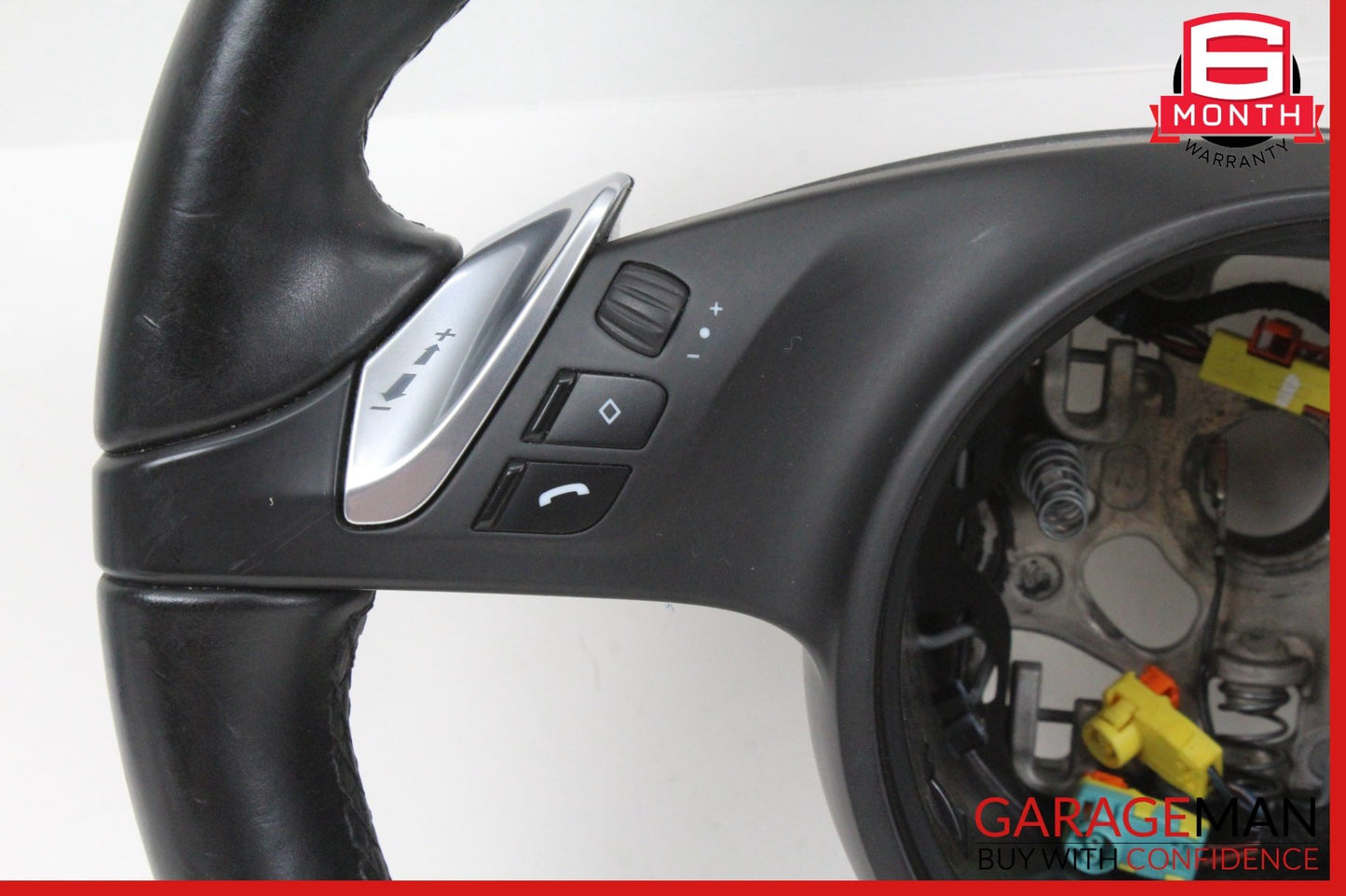 2013-2016 Porsche Cayman 981 Front Left Steering Wheel Black 99134780341 OEM