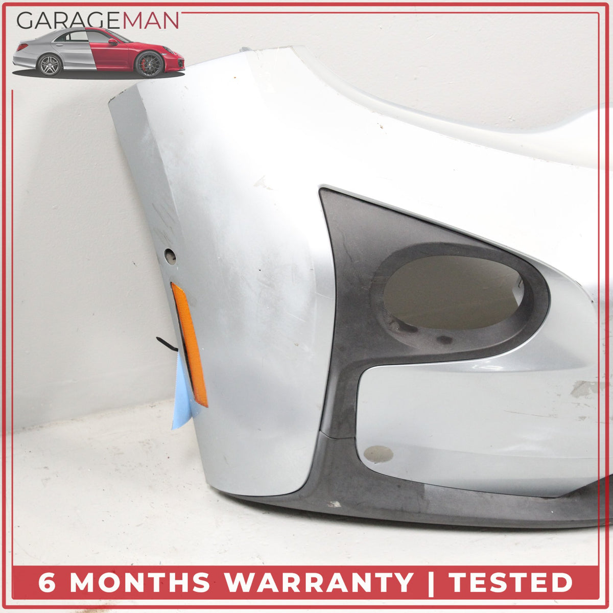 2014-2017 BMW i3 I01 Sedan Front Bumper Cover Assembly 7376739 Silver Metallic
