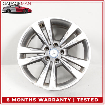 2014-2016 Mercedes W212 E350 Twin 5 Spoke Wheel Rim 8.5JX18H2ET48 2124015702 OEM