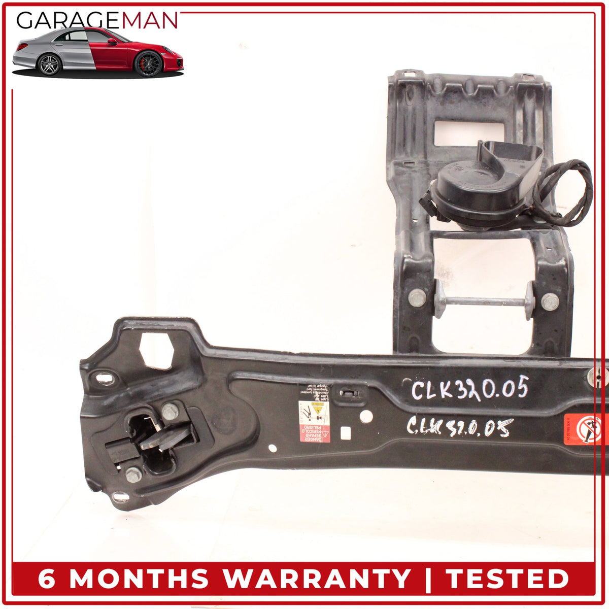 2003-2009 Mercedes W209 CLK320 Upper Radiator Support Bracket 1298172820 OEM