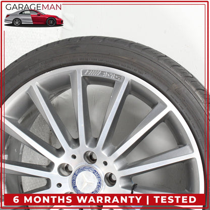 2015-2023 Mercedes W205 C300 Front Side Wheel Rim w/ Tire 7.5JX19H2 ET44 OEM