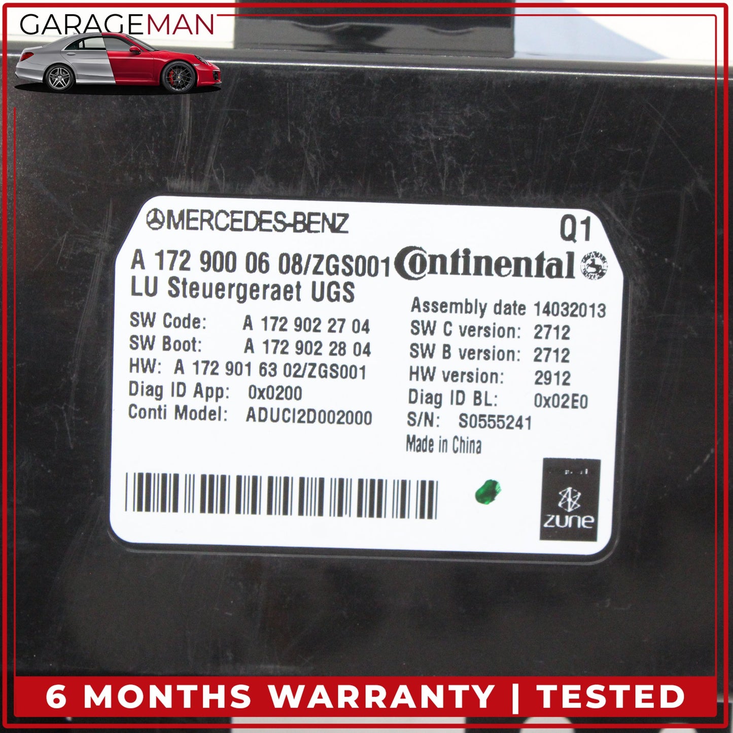 2012-2020 Mercedes W218 CLS550 SL550 Communication Control Module 1729022704 OEM