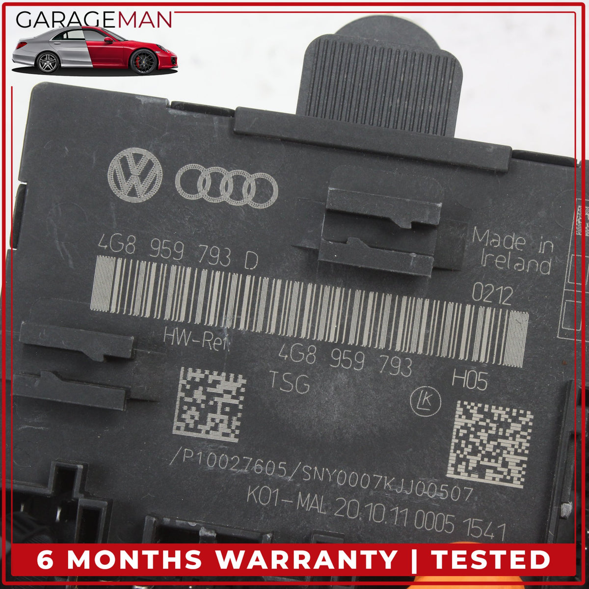 2012-2018 Audi A7 Front Left Driver Side Door Control Module Unit 4G8959793D OEM