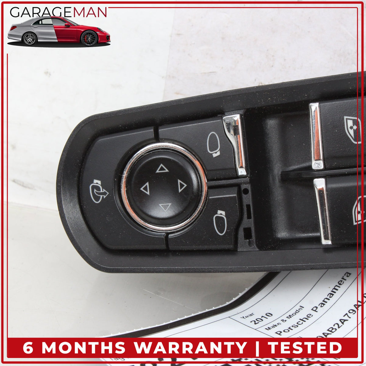 2010-2016 Porsche Panamera 970 Front Left Door Master Window Control Switch OEM