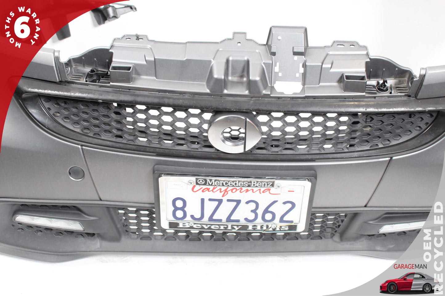 2008-2015 Smart Fortwo 451 Sedan Front Bumper With Fender Complete Titania Grey Matt