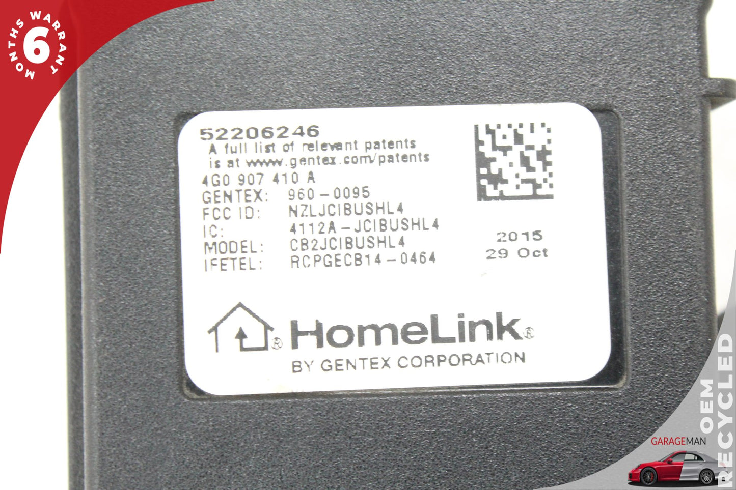 2011-2018 Audi SQ5 8R HomeLink Garage Door Opener Control Module 4G0907410A OEM