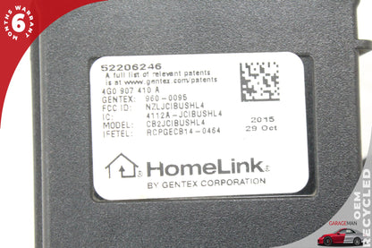 2011-2018 Audi SQ5 8R HomeLink Garage Door Opener Control Module 4G0907410A OEM