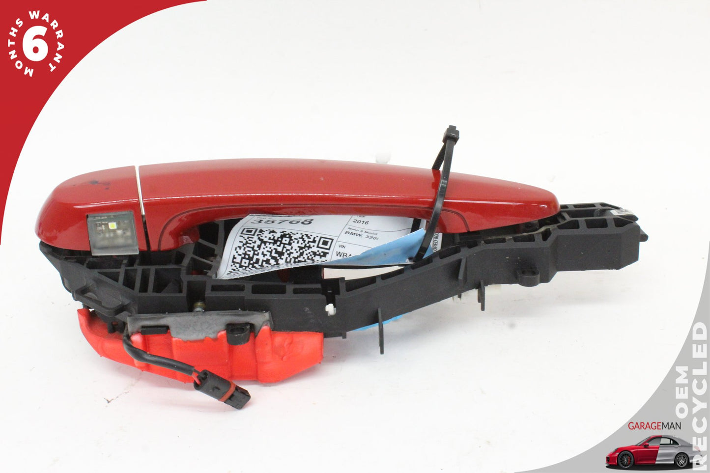 2012-2018 BMW 320i F30 Front Right Side Exterior Door Handle Red 7321640 OEM
