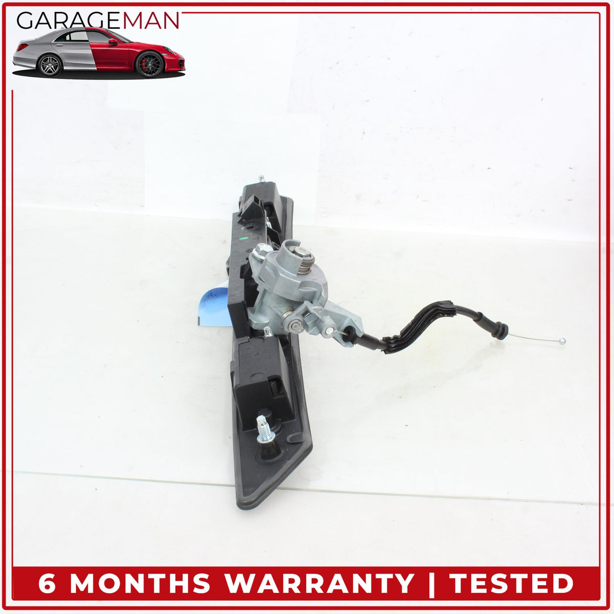 2011-2018 Audi A8 S8 Rear Trunk Lid License Plate Panel w/ Lock Cylinder OEM