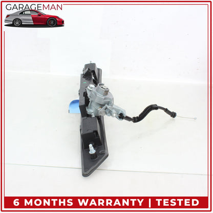 2011-2018 Audi A8 S8 Rear Trunk Lid License Plate Panel w/ Lock Cylinder OEM