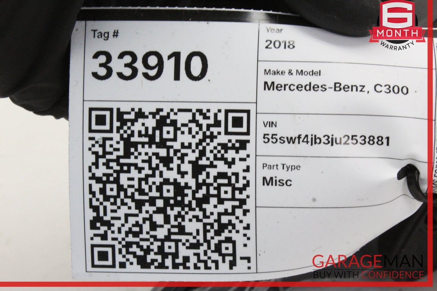 2015-2020 Mercedes-Benz C300 W205 Right Door Mirror w/ Blind Spot 2058109800