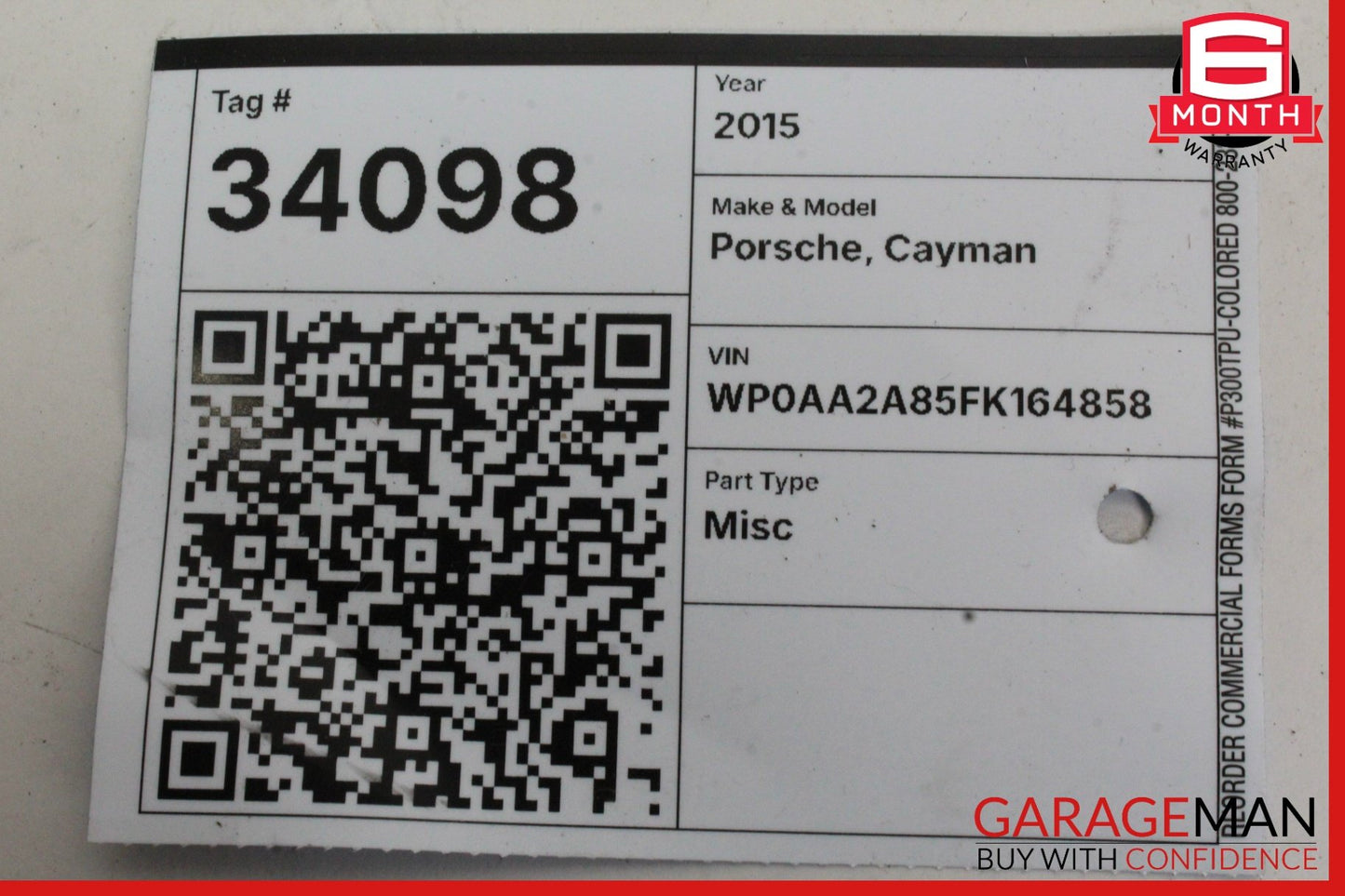 2015-2024 Porsche Cayman 981 Panamera Tire Air Compressor Pump 5N0012615A OEM