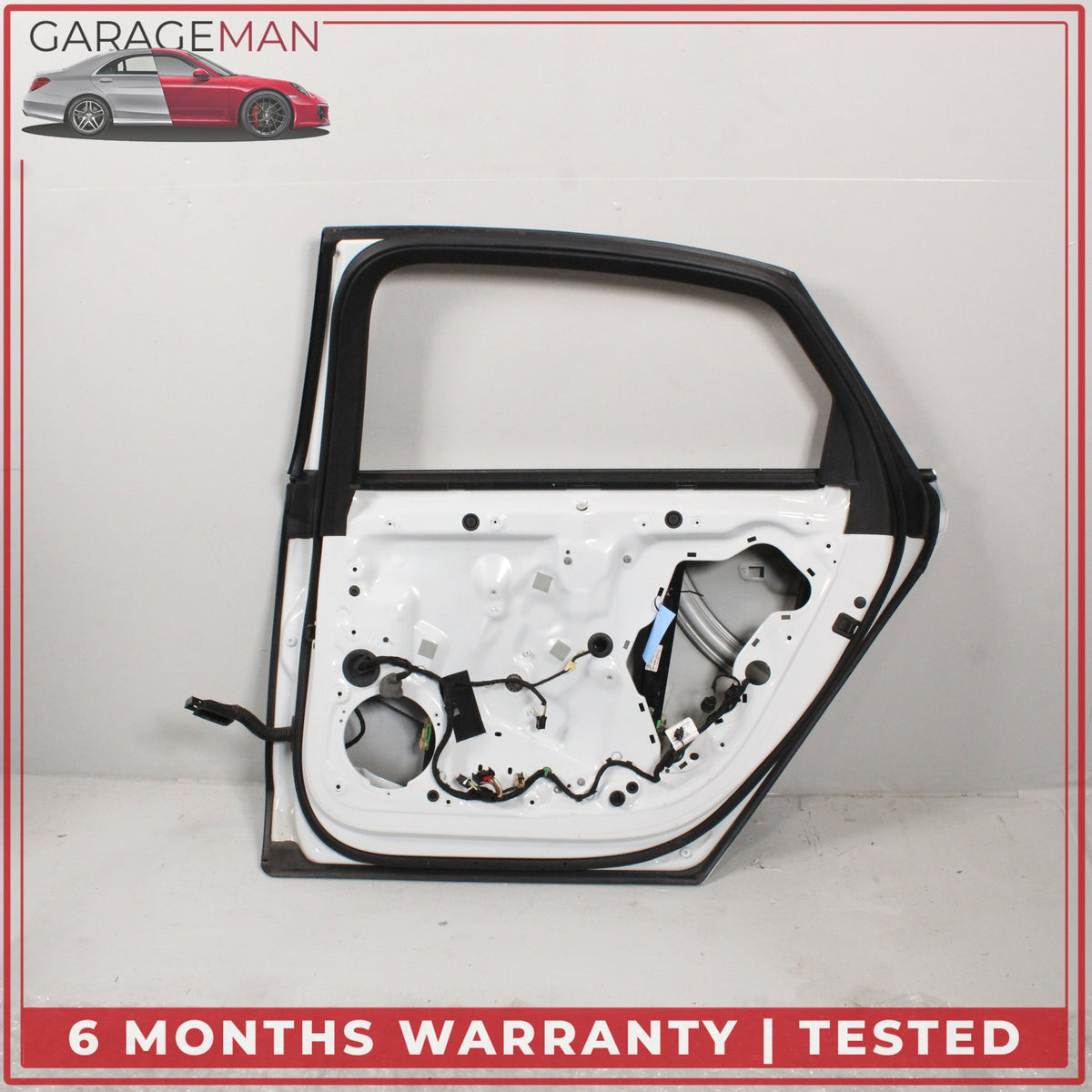 2011-2018 Audi A8 S8 Rear Right Side Door Shell Glacier White Metallic OEM