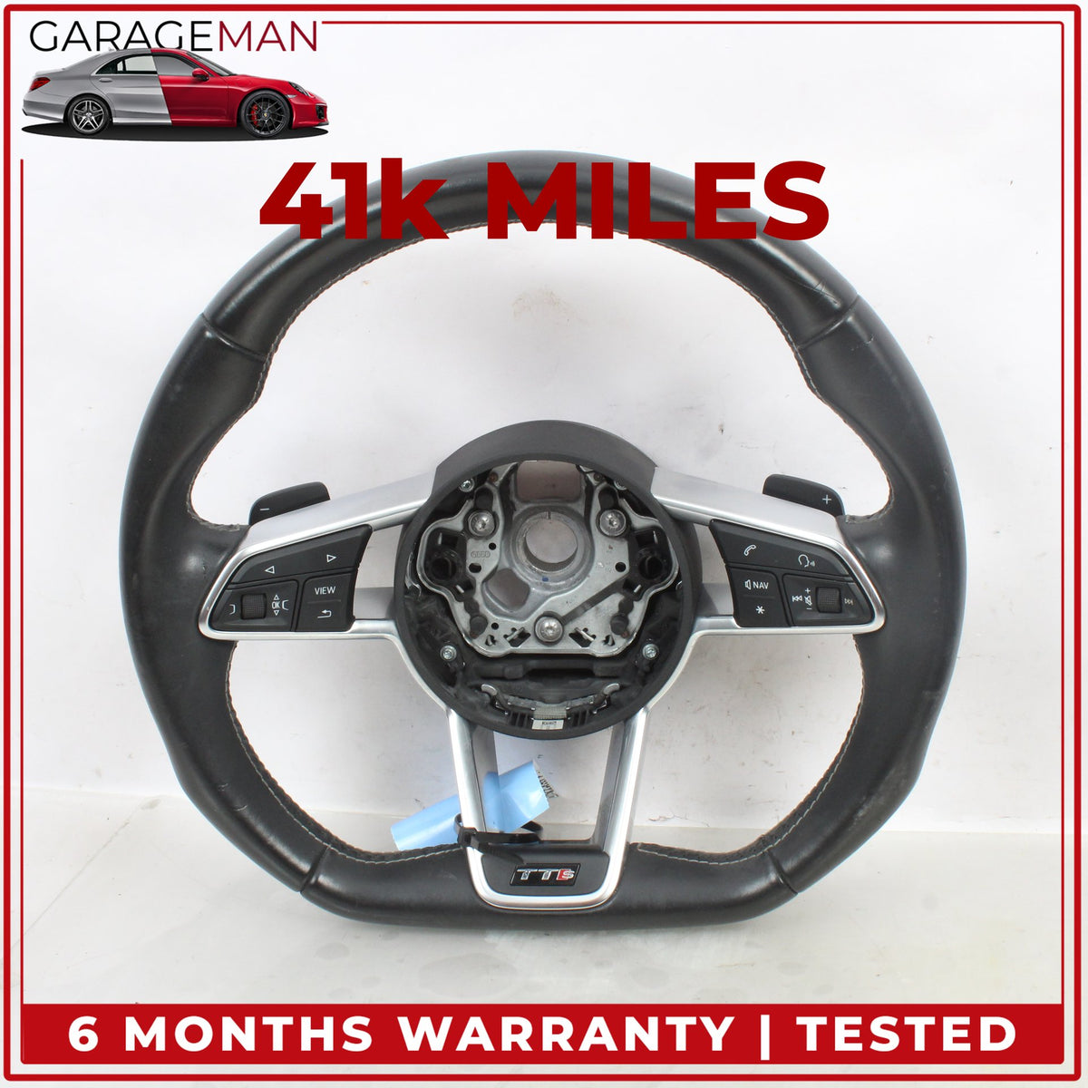 2016-2023 Audi TTS 8S Steering Wheel w/ Switches Assembly 8S0419091J OEM