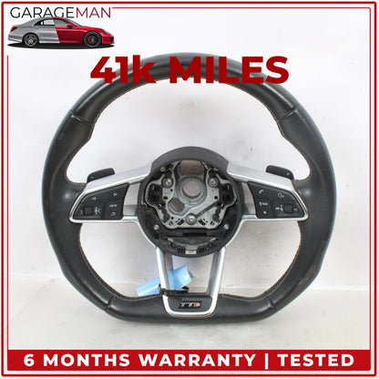 2016-2023 Audi TTS 8S Steering Wheel w/ Switches Assembly 8S0419091J OEM