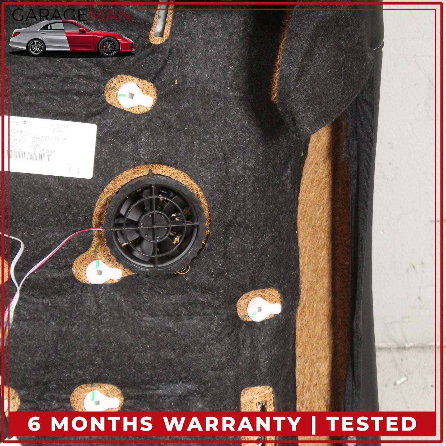 2014-2017 Mercedes W222 S550e Front Left Upper Seat Cushion Black 2229102219 OEM