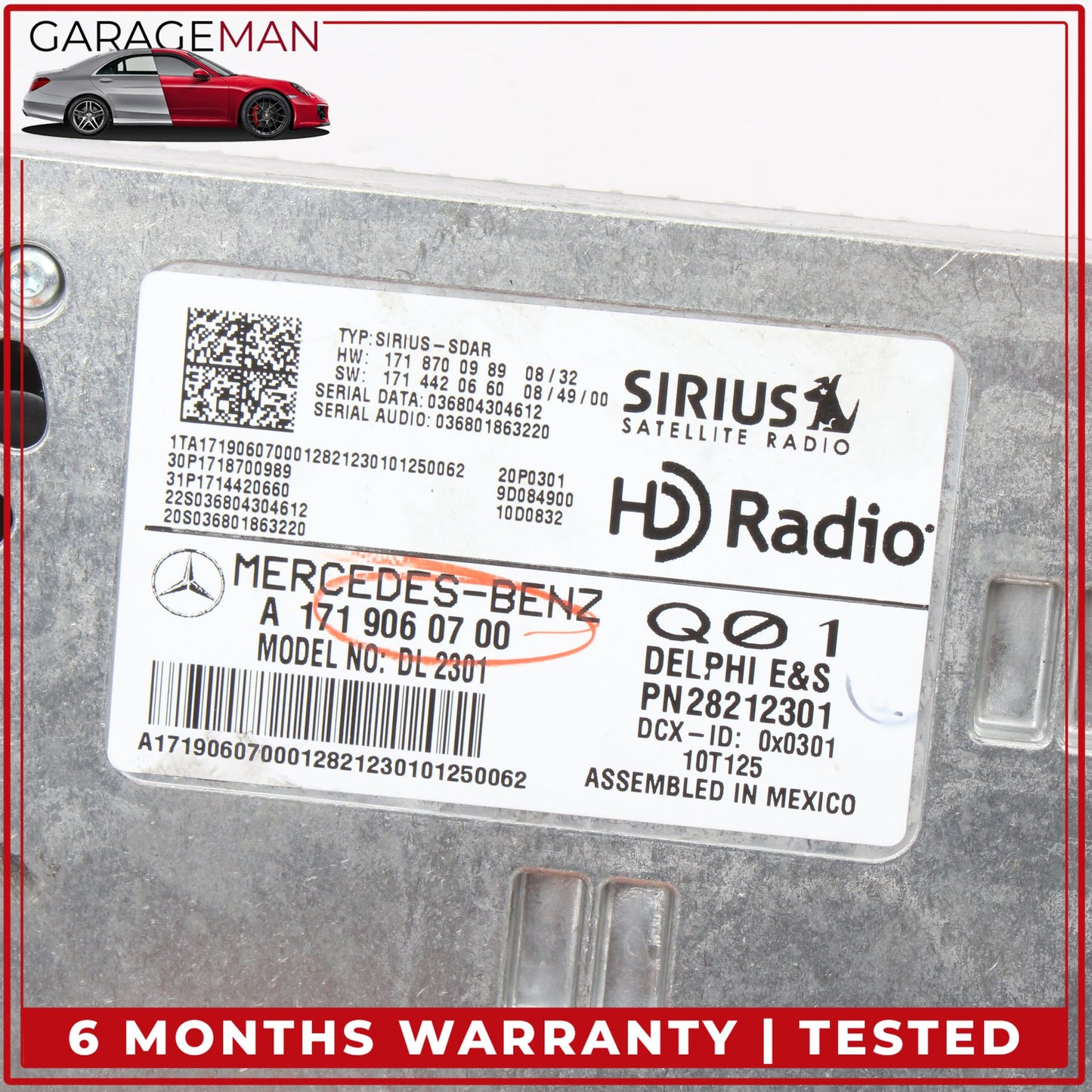 2009-2013 Mercedes W164 ML350 Sirius Satellite Radio Receiver 1719060700 OEM