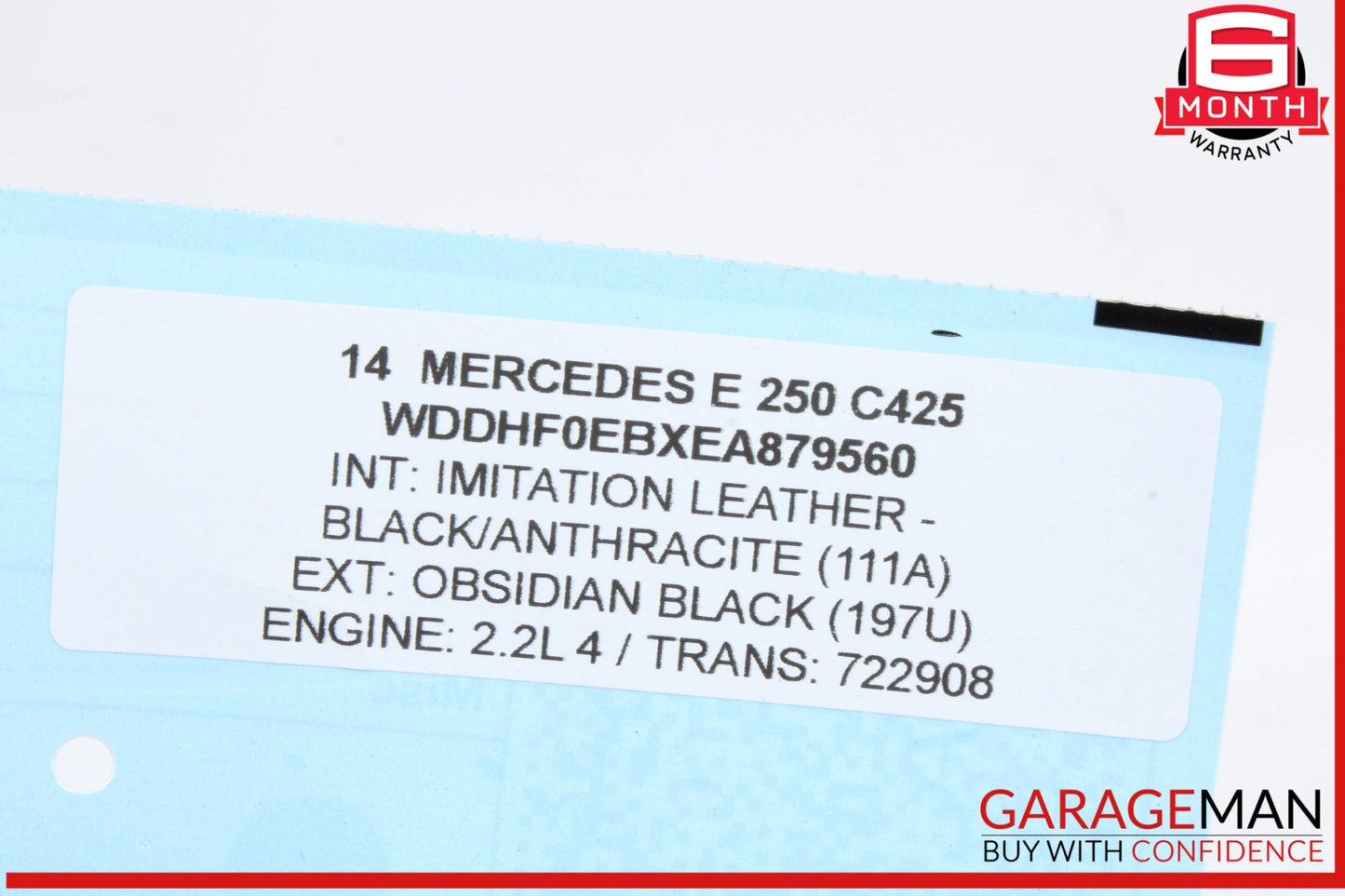 2014-2017 Mercedes-Benz E250 W212 Ignition Switch Module w/ Key 2189053501