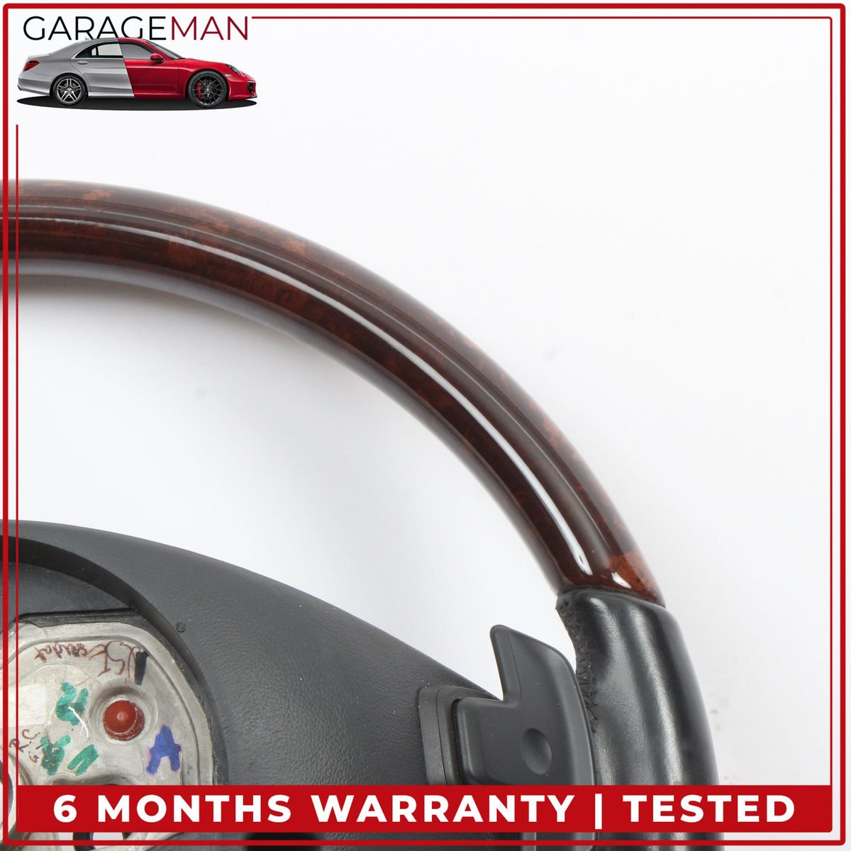 2010-2014 Mercedes W216 CL550 Steering Wheel w/ Paddle Shifters Wood OEM