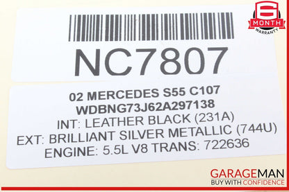 00-06 Mercedes W220 S55 AMG Rear Left and Right Side Airbag Sensor OEM