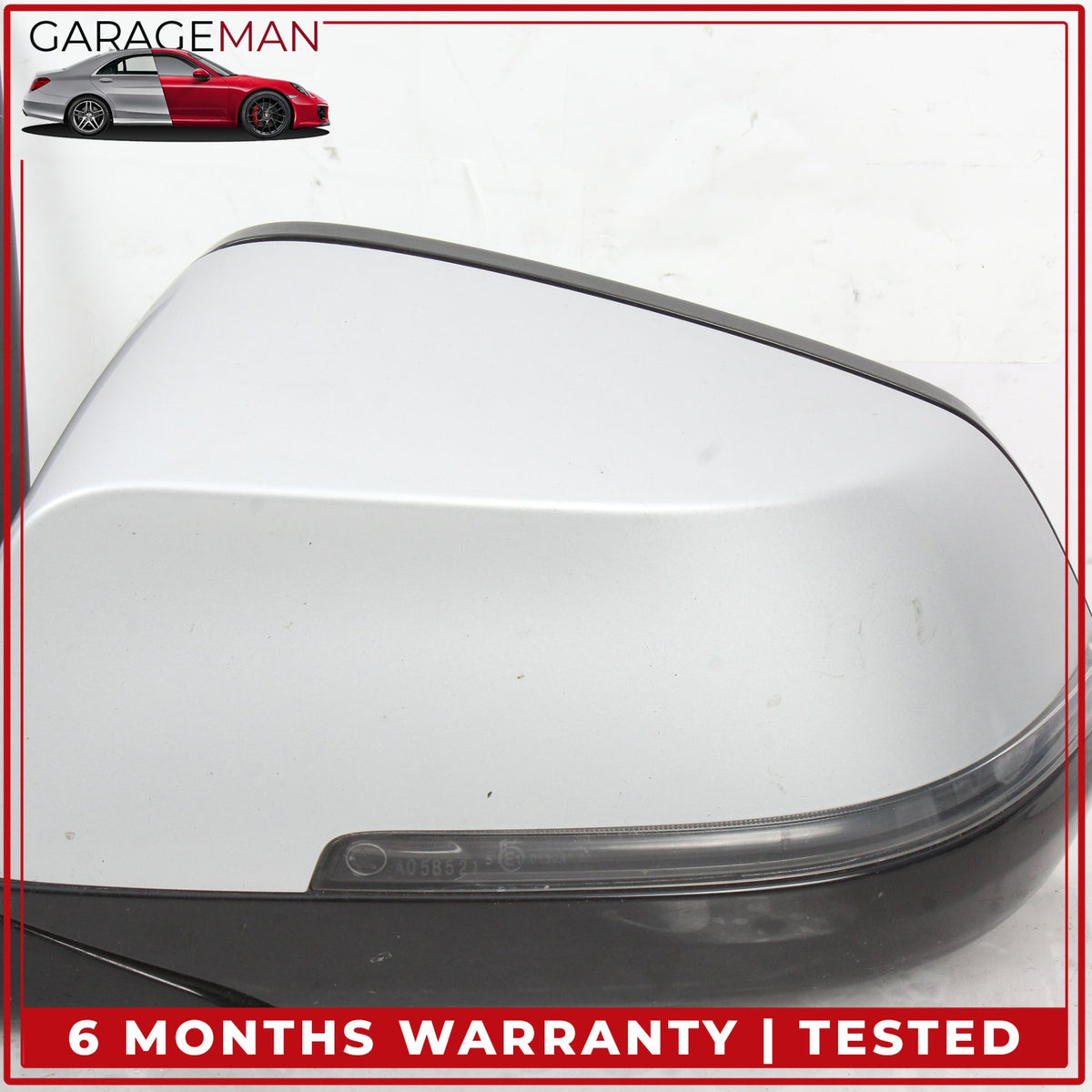 2013-2015 BMW 740i F01 Front Left Side Door Rear View Mirror Silver Mettalic OEM