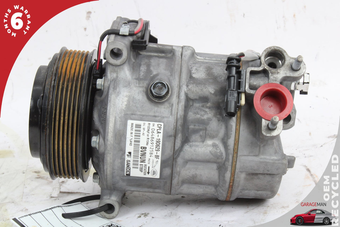 2010-2023 Jaguar XF X260 AC A/C Air Conditioning Compressor CPLA19D629BF OEM